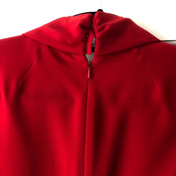 Karen Millen vibrant Red ruffle skirt dress - Picture 7 of 7